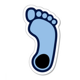 4" Tar Heel Foot Vinyl Decal